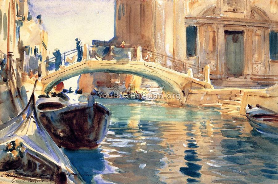 Ponte San Giuseppe di Castello, Venice - 约翰·辛格·萨金特